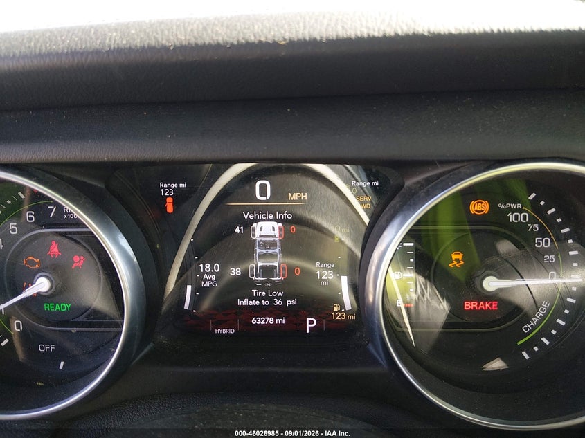 JEEP WRANGLER 4XE 2021 VIN 1C4JJXP61MW789363