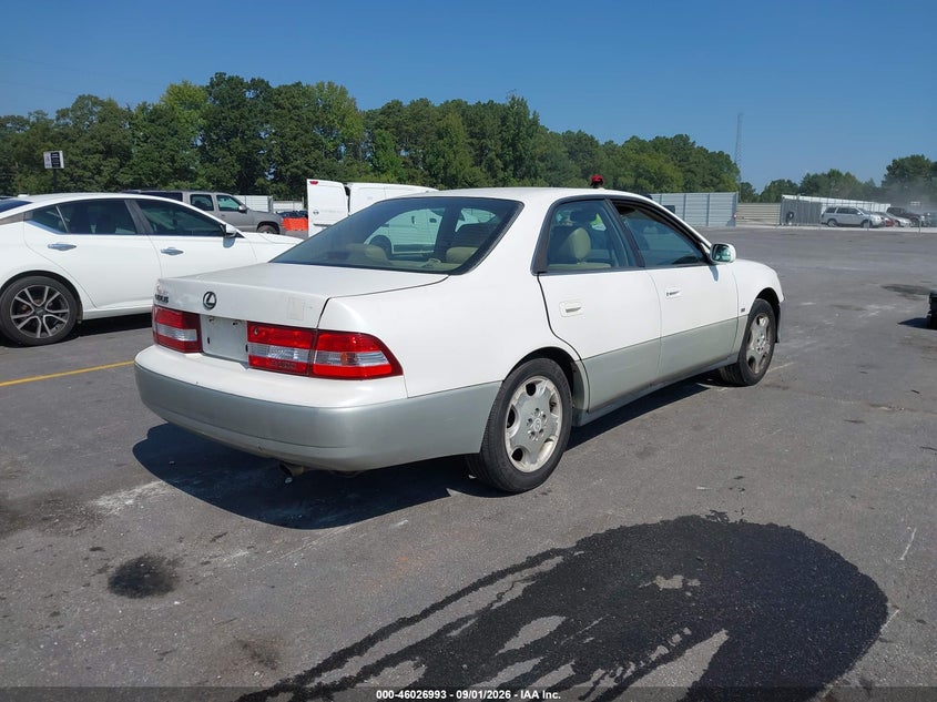 LEXUS ES 300 2000 VIN JT8BF28G7Y5094945