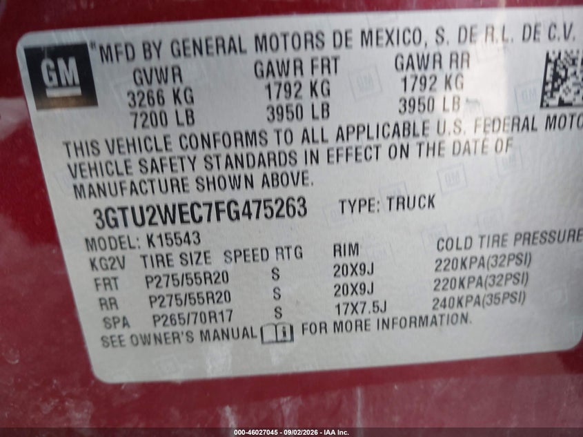 GMC SIERRA 1500 - zdjęcie 9