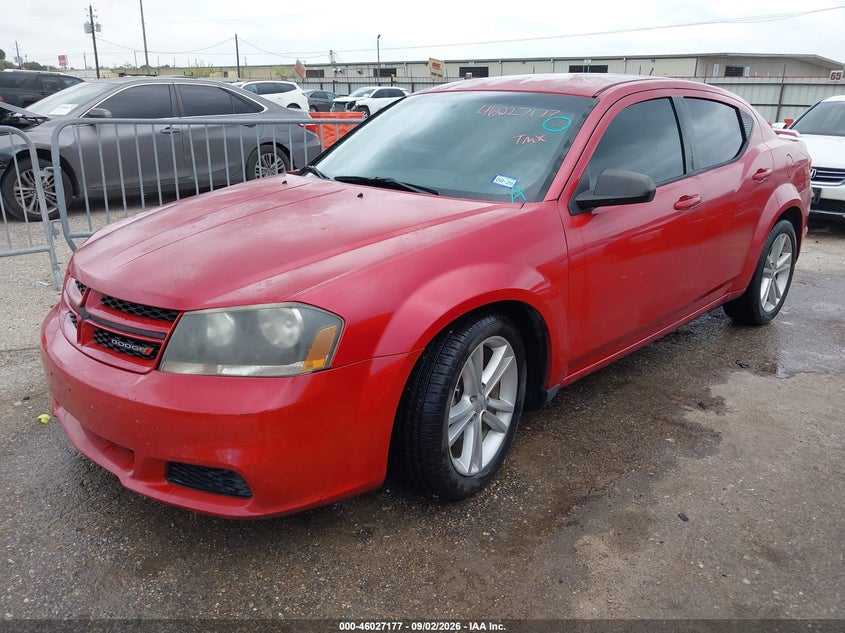 Vin: 1c3cdzab0en174168, lot: 46526596, dodge avenger se 20142