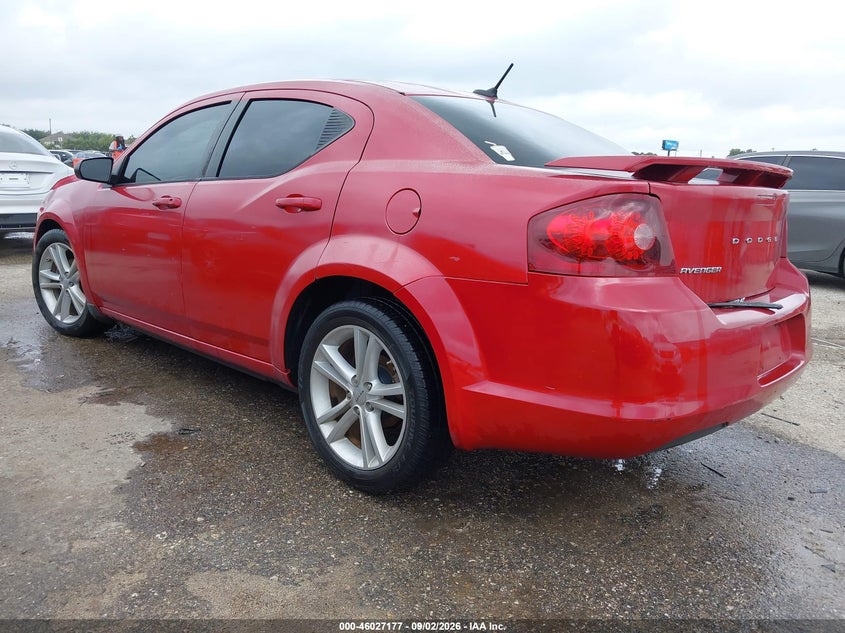 Vin: 1c3cdzab0en174168, lot: 46526596, dodge avenger se 20143