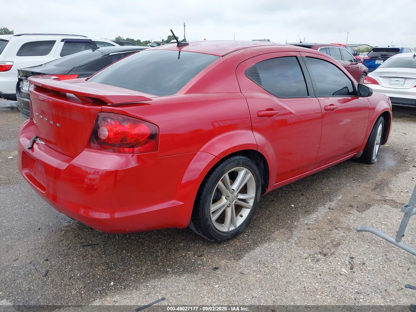 Vin: 1c3cdzab0en174168, lot: 46526596, dodge avenger se 20144