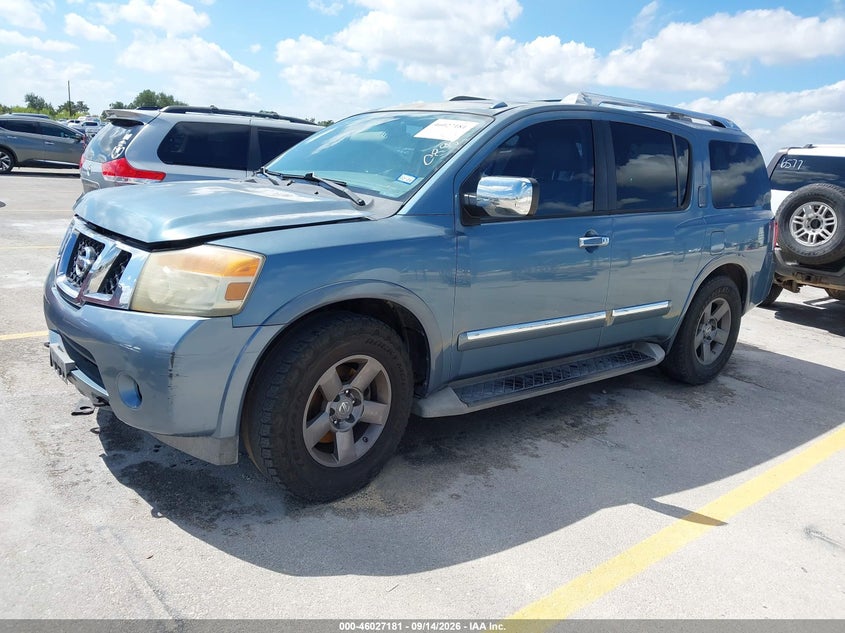 Vin: 5n1ba0nd3an610895, lot: 46526600, nissan armada titanium 20102