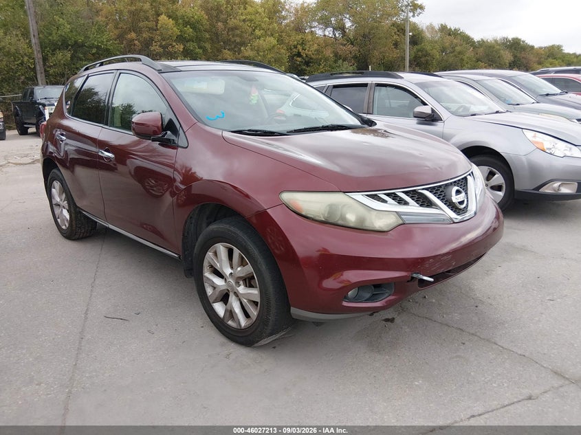 Vin: jn8az1mw1bw160200, lot: 46526632, nissan murano sl 20111