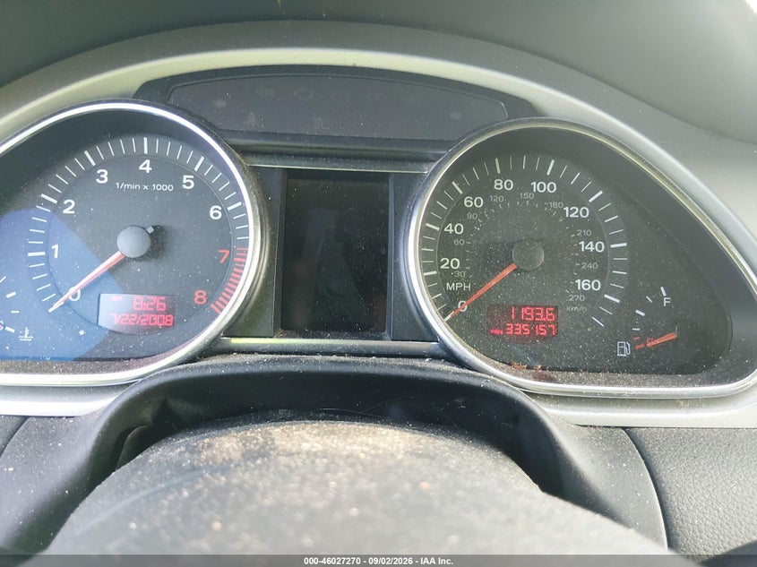 AUDI Q7 2008 VIN WA1BY74L48D043480