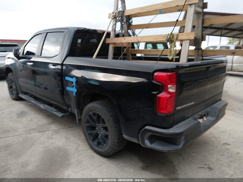 Vin: 3gcpwbek1lg354810, lot: 46526697, chevrolet silverado 1500 2wd  short bed custom 20203