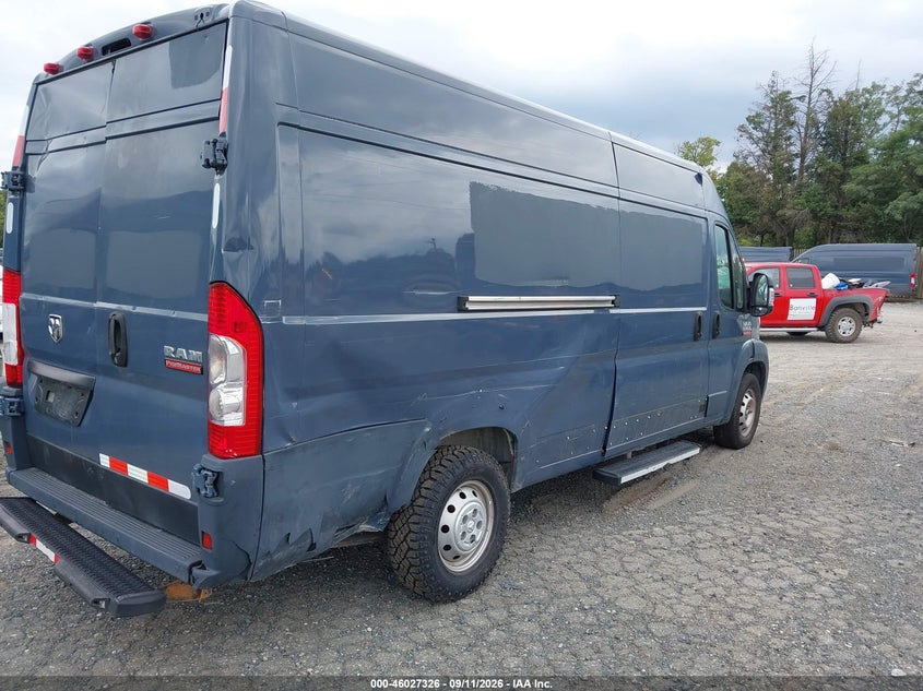 Vin: 3c6urvjg6ke541796, lot: 46526745, ram promaster 3500 cargo van high roof 159 wb ext 20194
