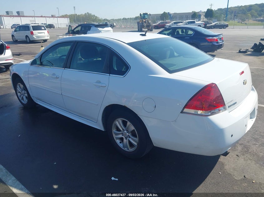 Vin: 2g1wa5e35d1176391, lot: 46526846, chevrolet impala ls 20133
