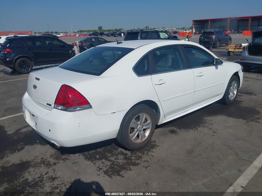 Vin: 2g1wa5e35d1176391, lot: 46526846, chevrolet impala ls 20134