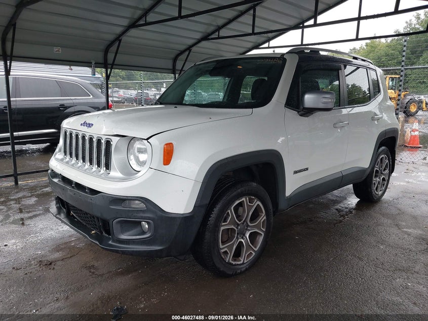 Vin: zaccjbdt1gpd32463, lot: 46526907, jeep renegade limited 20162