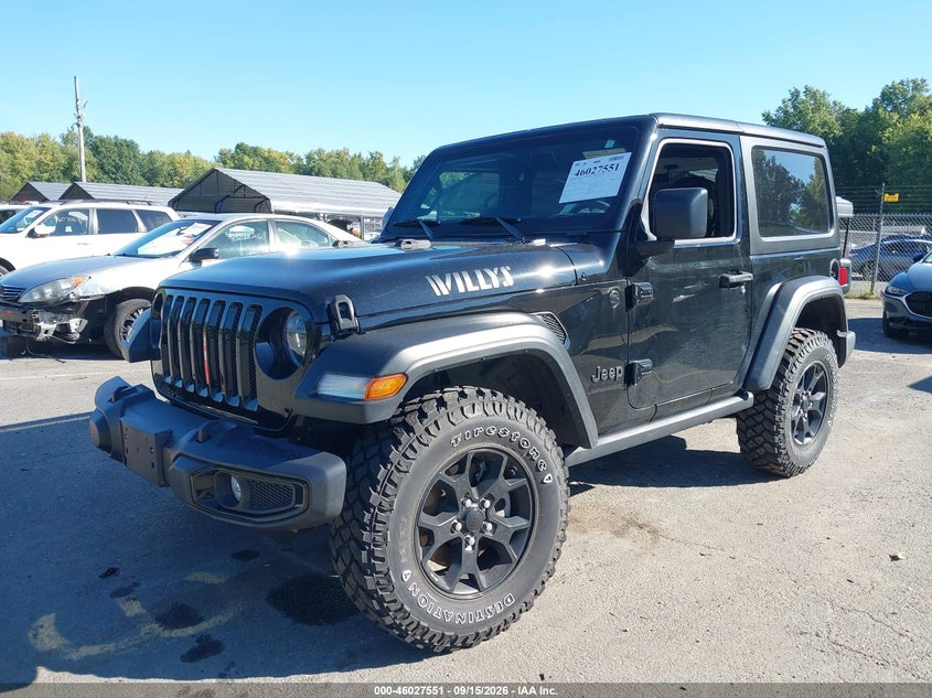 Vin: 1c4gjxag7nw258584, lot: 46526970, jeep wrangler willys 4x4 20222