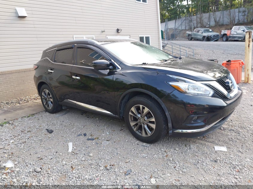 2016 Nissan Murano Sl, Перёд, IAAI, VIN 5N1AZ2MH4GN103467