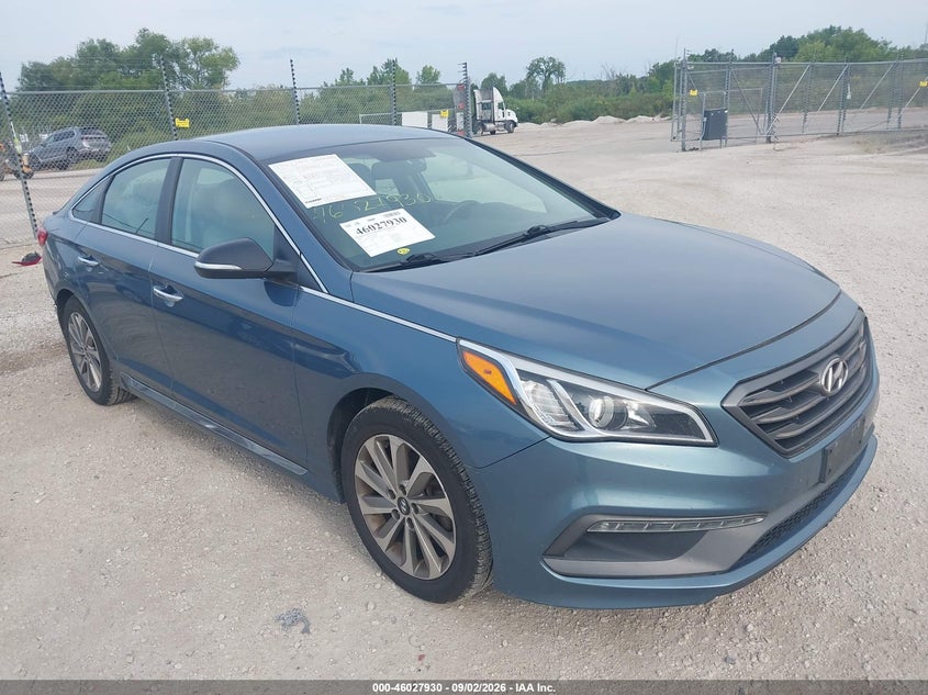 2015 Hyundai Sonata Sport, Rear, IAAI, VIN 5NPE34AF7FH098981