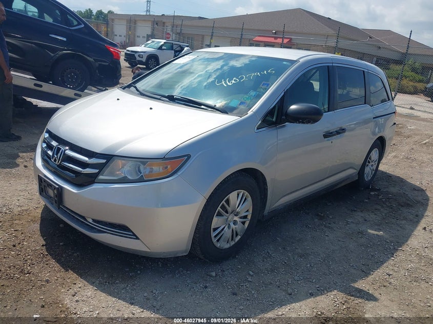 Vin: 5fnrl5h29eb056948, lot: 46527364, honda odyssey lx 20142