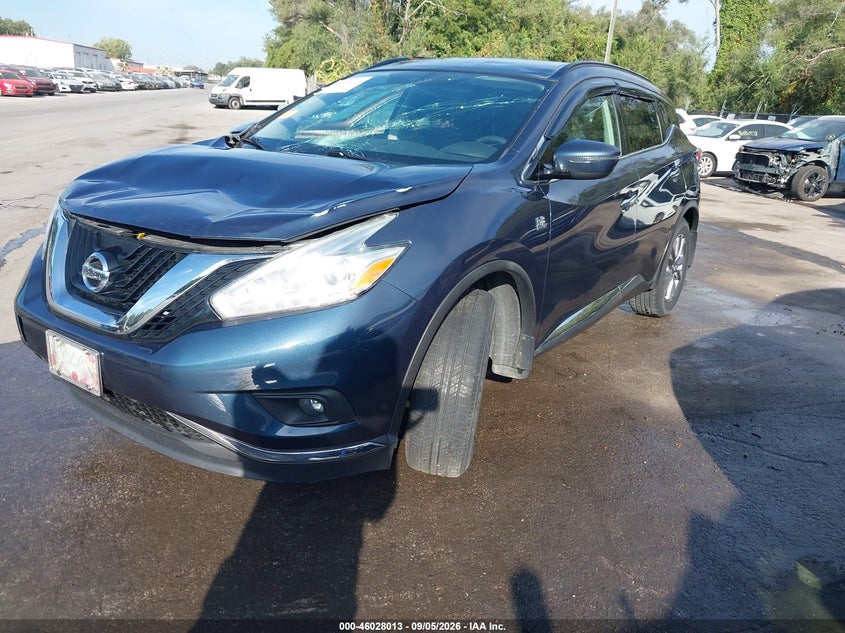 Vin: 5n1az2mh0hn126987, lot: 46527432, nissan murano sv 20172