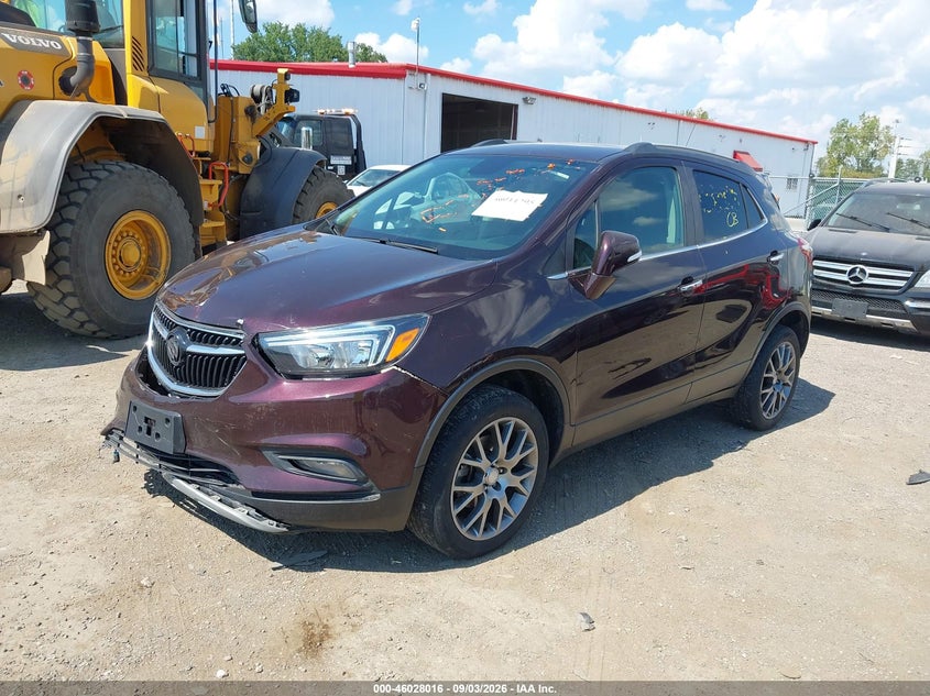 2017 Buick Encore, Удар спереду, IAAI, VIN KL4CJ2SB1HB161536 — фото 2