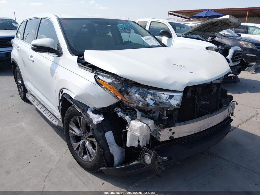Vin: 5tdzkrfh9gs178922, lot: 46527480, toyota highlander le plus v6 2016 img_1