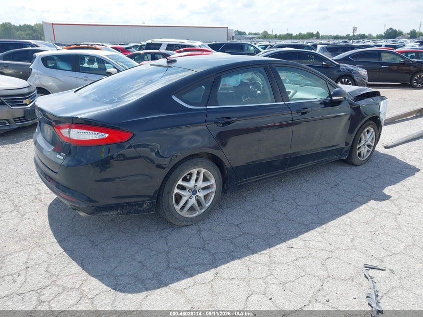 Vin: 1fa6p0hd4e5407266, lot: 46527533, ford fusion se 20144