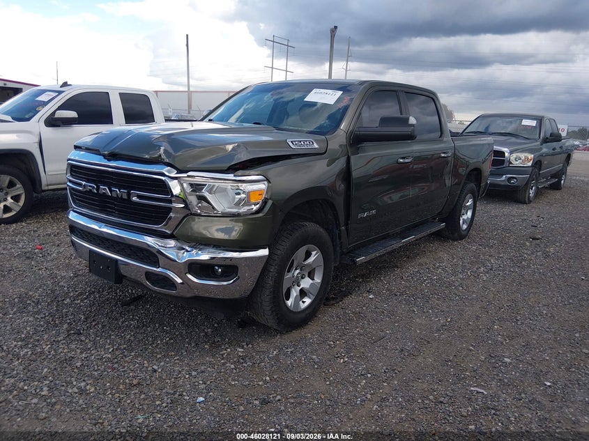 Vin: 1c6srfft6ln399773, lot: 46527540, ram 1500 big horn  4x4 5'7 box 20202