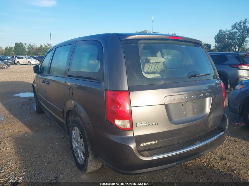 Vin: 2c4rdgbg2gr348302, lot: 46527593, dodge grand caravan american value pkg 20163