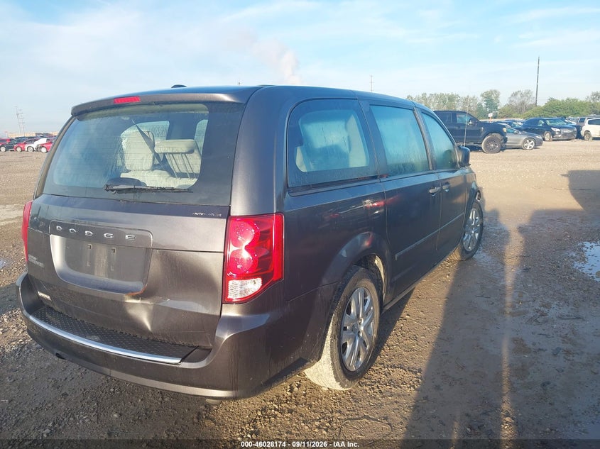 Vin: 2c4rdgbg2gr348302, lot: 46527593, dodge grand caravan american value pkg 20164