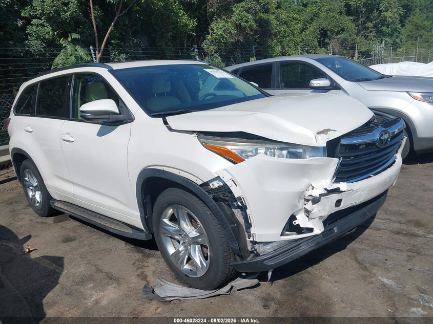 TOYOTA HIGHLANDER 2015 VIN 5TDYKRFH2FS110150