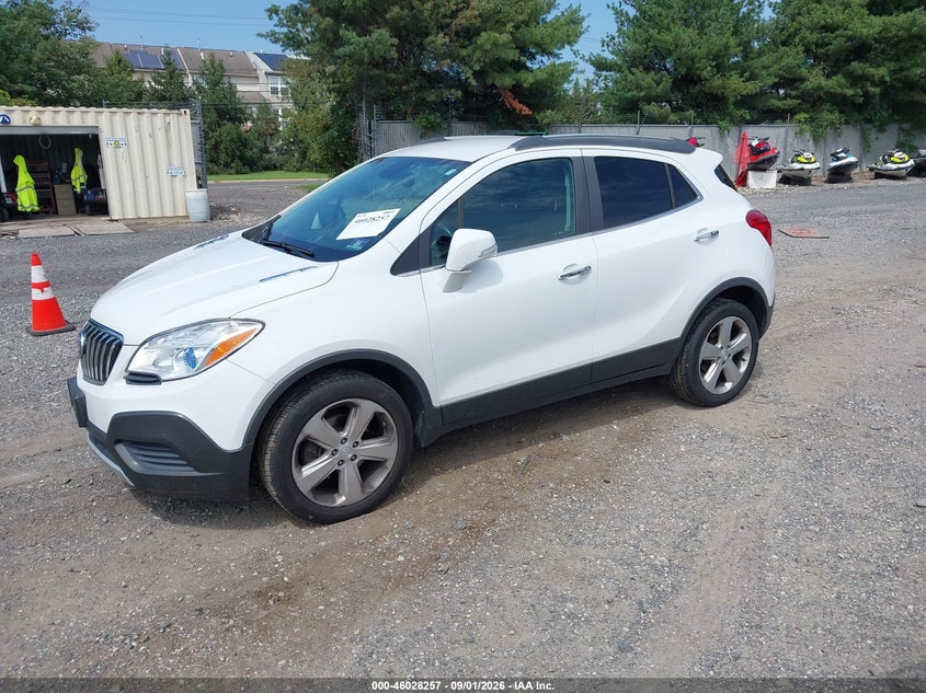Vin: kl4cjesb8gb637961, lot: 46527676, buick encore 20162