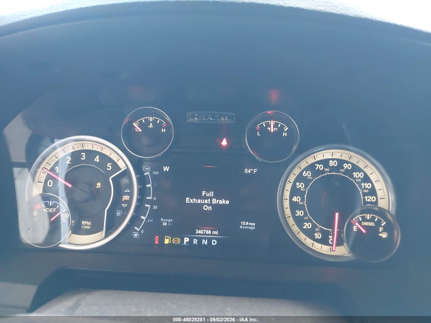 RAM 2500 2015 VIN 3C6UR5NLXFG627792