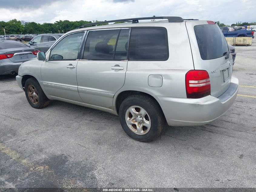 2003 TOYOTA HIGHLANDER SPORT UTILITY VEHICLE 2.4L I-4 DOHC, VVT, REGULAR , 155HP