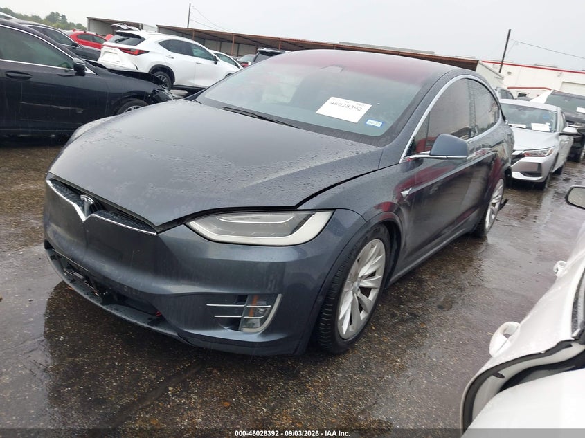2018 Tesla Model X, Rear, IAAI, VIN 5YJXCBE22JF103905 — photo 2