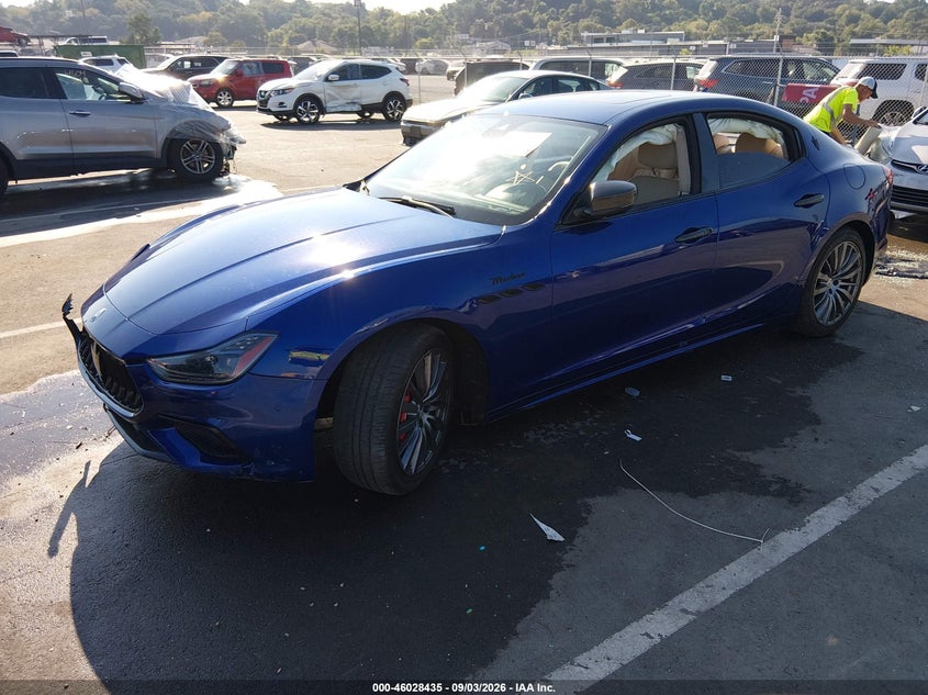 Vin: zam57ysm7n1385652, lot: 46527854, maserati ghibli modena 20222