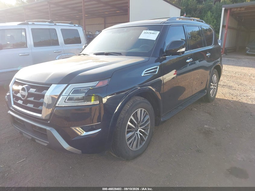 Vin: jn8ay2bb3p9830117, lot: 46527902, nissan armada sl 4wd 20232