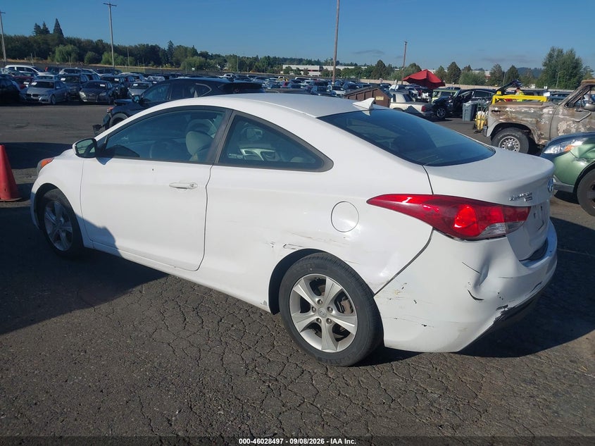 Vin: kmhdh6ae8du007487, lot: 46527917, hyundai elantra gs 20133