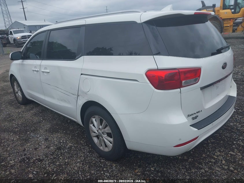 Vin: kndmb5c1xh6241683, lot: 46527992, kia sedona lx 20173