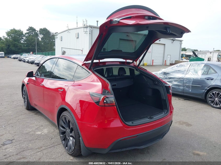 Vin: 7saygdef2nf391117, lot: 46528051, tesla model y performance dual motor all-wheel drive 20223