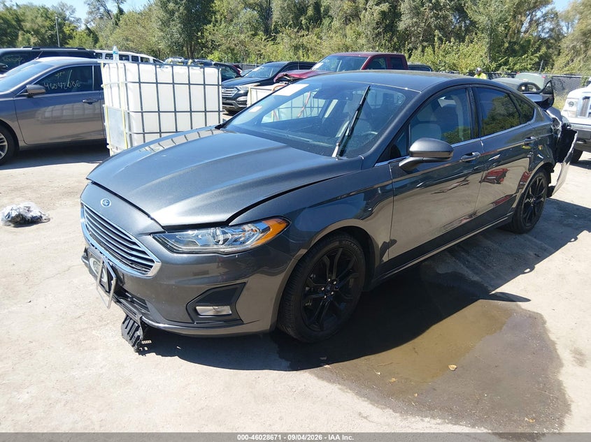 2020 Ford Fusion Se, Rear, IAAI, VIN 3FA6P0HD7LR248463 — photo 2
