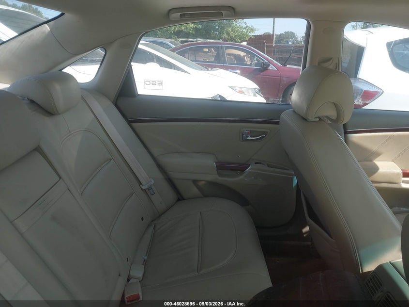 HYUNDAI AZERA 2008 VIN KMHFC46D78A333610