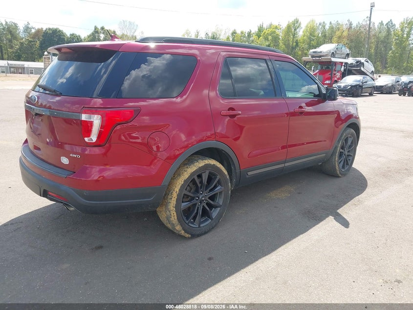Vin: 1fm5k8d80jgc83812, lot: 46528238, ford explorer xlt 20184