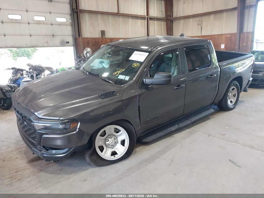 Vin: 1c6srfgp4tn250361, lot: 46528252, ram 1500 tradesman  4x4 5'7 box 20262