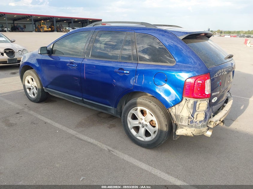 Vin: 2fmdk4jc5dba56527, lot: 46528343, ford edge sel 20133