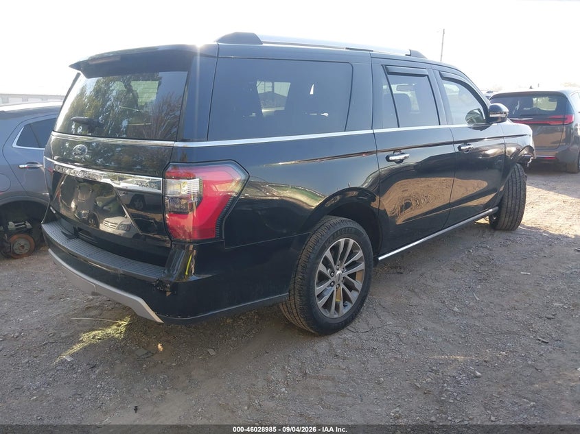 Vin: 1fmjk1kt3jea14423, lot: 46528404, ford expedition max limited 20184