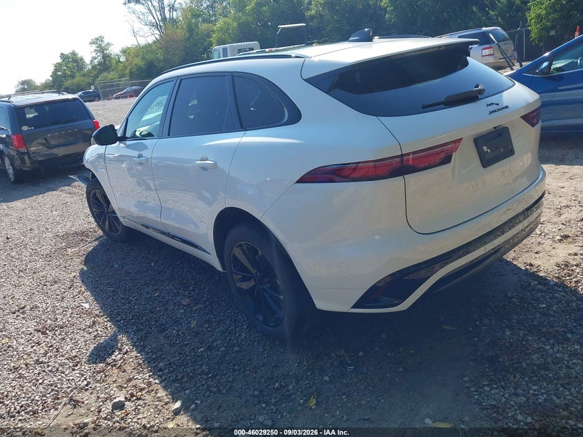 Vin: sadct2ex7sa742970, lot: 46528669, jaguar f-pace r-dynamic s p250 awd automatic 20253