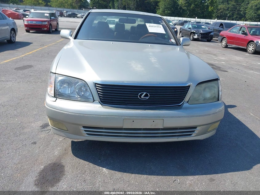 2000 LEXUS LS SEDAN 4.0L V-8 DOHC, VVT, PREMIUM , 290HP