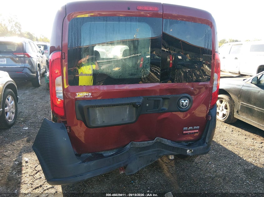 RAM PROMASTER CITY 2018 VIN ZFBERFAB9J6L04850
