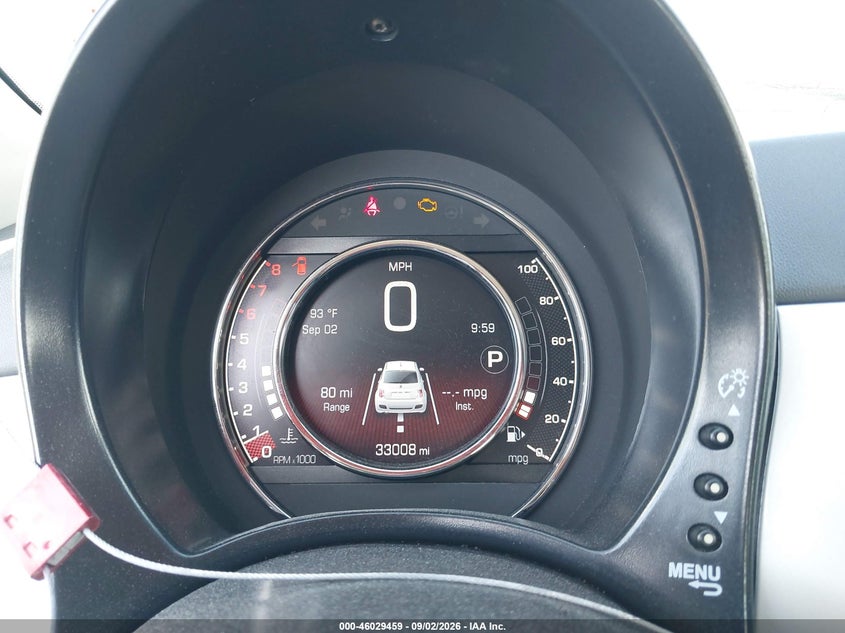 FIAT 500 2019 VIN 3C3CFFKH8KT820385