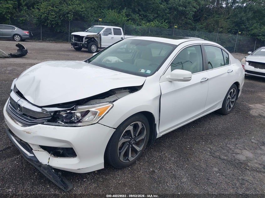 Vin: 1hgcr2f85ga005194, lot: 46529002, honda accord ex-l 20162