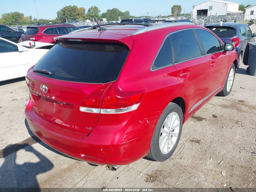 Vin: 4t3za3bb4cu056995, lot: 46529008, toyota venza le 20124