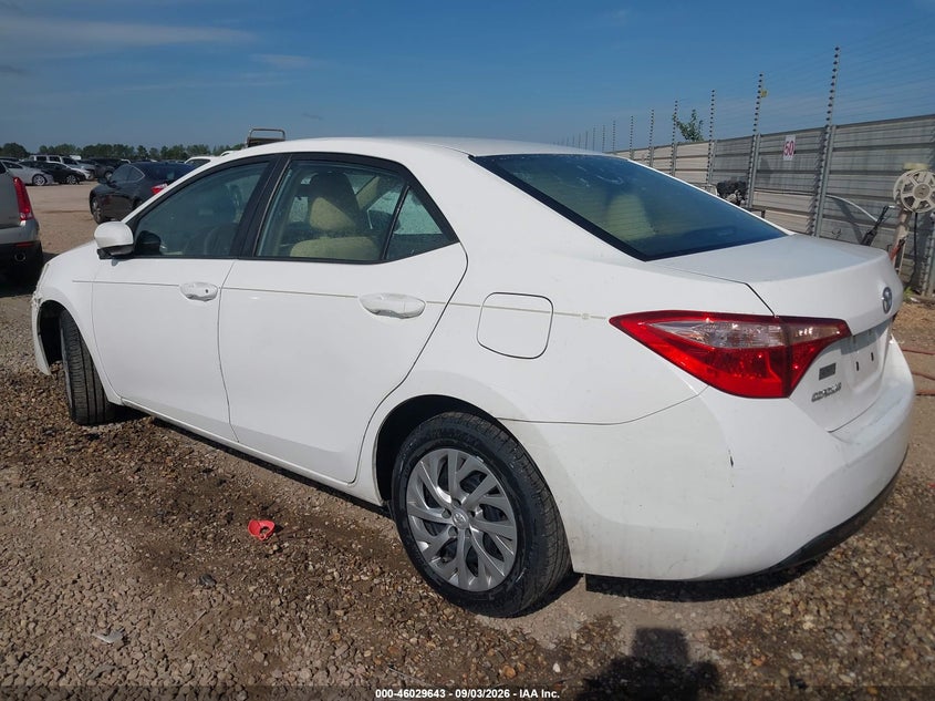 Vin: 2t1burhe4kc188645, lot: 46529062, toyota corolla le 20193