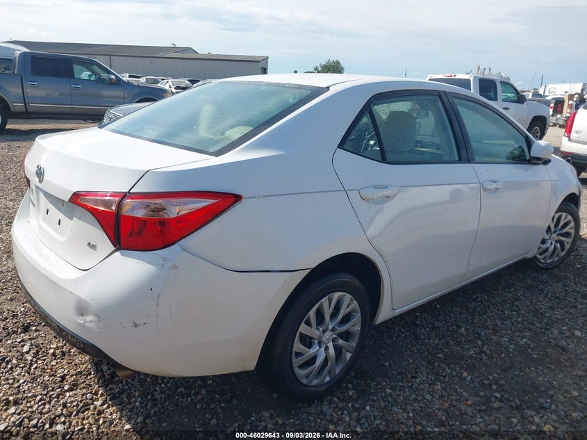 Vin: 2t1burhe4kc188645, lot: 46529062, toyota corolla le 20194