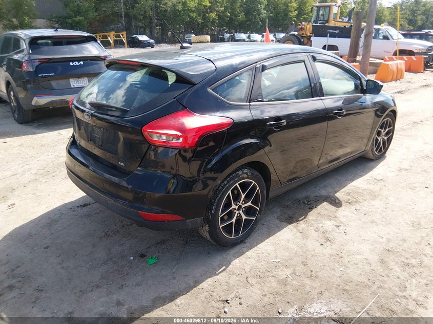 Vin: 1fadp3m23jl213797, lot: 46529231, ford focus sel 20184
